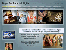 Tablet Screenshot of hopeforparentalrights.org